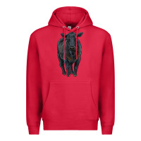 Cardinal black angus cattle Premium Hoodie - RanaPortraitStore