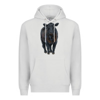 Dove Grey black angus cattle Premium Hoodie - RanaPortraitStore