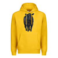 Lemon black angus cattle Premium Hoodie - RanaPortraitStore