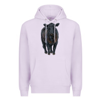 Lilac black angus cattle Premium Hoodie - RanaPortraitStore