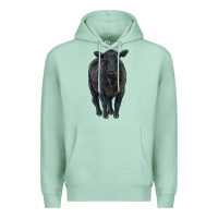 Seafoam black angus cattle Premium Hoodie - RanaPortraitStore