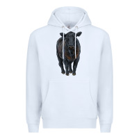 White black angus cattle Premium Hoodie - RanaPortraitStore