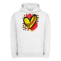 Pigment Lunar Rock fruits and softball heart Urban Hoodie - Zillion Design Studio
