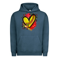 Pigment Midnight Navy fruits and softball heart Urban Hoodie - Zillion Design Studio