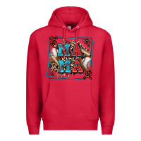 Cardinal baseball mama with leopard Premium Hoodie - Zillion Design Studio