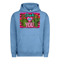 Pigment Pebble Blue stuck on you cactus Urban Hoodie - RanaPortraitStore