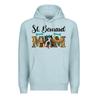 Blue Mist western st. bernard mom Premium Hoodie - RanaPortraitStore