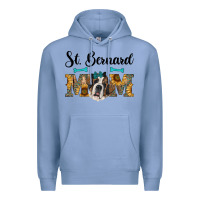 Colony Blue western st. bernard mom Premium Hoodie - RanaPortraitStore