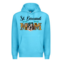 Ocean Blue western st. bernard mom Premium Hoodie - RanaPortraitStore
