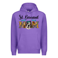 Purple western st. bernard mom Premium Hoodie - RanaPortraitStore