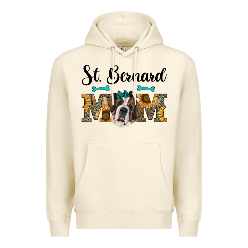 Western St. Bernard Mom Premium Hoodie by RanaPortraitStore | Teevron