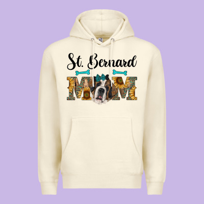 Western St. Bernard Mom Premium Hoodie Designed By Ranaportraitstore