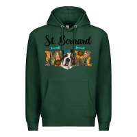 Sports Green western st. bernard mom Premium Hoodie - RanaPortraitStore
