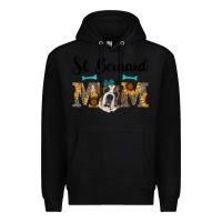 Black western st. bernard mom Premium Hoodie - RanaPortraitStore