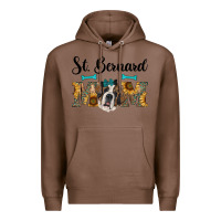 Chestnut western st. bernard mom Premium Hoodie - RanaPortraitStore