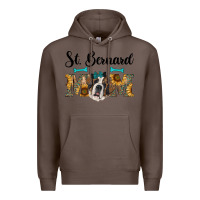 Coffee western st. bernard mom Premium Hoodie - RanaPortraitStore