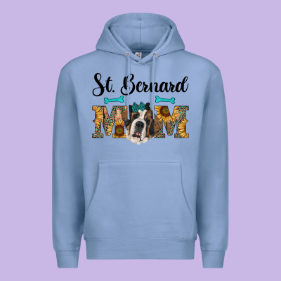 Western St. Bernard Mom Premium Hoodie Designed By Ranaportraitstore