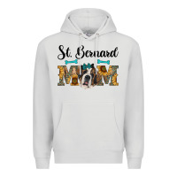 Dove Grey western st. bernard mom Premium Hoodie - RanaPortraitStore