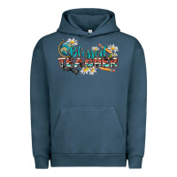 Pigment Midnight Navy blessed teacher Urban Hoodie - texasbilliewilder