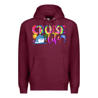 Burgundy cruise life Premium Hoodie - texasbilliewilder