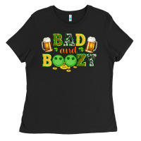 Black bad and boozy wıth beer and coins Ladies Tee - Artiststas