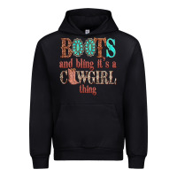 Black boots and bling its a cowgirl thing Urban Hoodie - texasbilliewilder