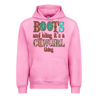 Fuchsia Pink boots and bling its a cowgirl thing Urban Hoodie - texasbilliewilder