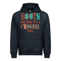 Navy boots and bling its a cowgirl thing Urban Hoodie - texasbilliewilder
