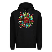 Black Cherry sunflower Premium Hoodie - texasbilliewilder