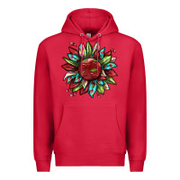 Cardinal Cherry sunflower Premium Hoodie - texasbilliewilder