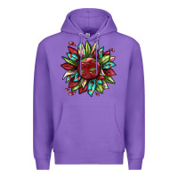Purple Cherry sunflower Premium Hoodie - texasbilliewilder