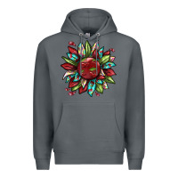 Rock Cherry sunflower Premium Hoodie - texasbilliewilder