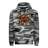 Slate Camo Cherry sunflower Premium Hoodie - texasbilliewilder