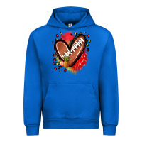 Cobalt fruits and football heart Urban Hoodie - Zillion Design Studio