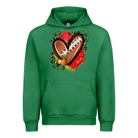 Emerald fruits and football heart Urban Hoodie - Zillion Design Studio