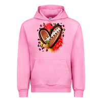 Fuchsia Pink fruits and football heart Urban Hoodie - Zillion Design Studio