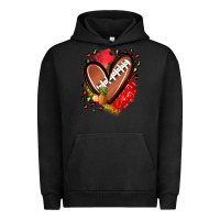 Pigment Black fruits and football heart Urban Hoodie - Zillion Design Studio