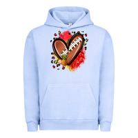 Pigment Grape Ice fruits and football heart Urban Hoodie - Zillion Design Studio