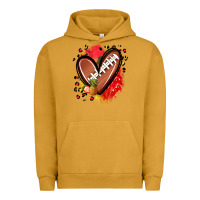 Pigment Peanut Butter fruits and football heart Urban Hoodie - Zillion Design Studio