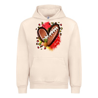 Sandshell fruits and football heart Urban Hoodie - Zillion Design Studio