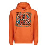 American Football Mama With Leopard Premium Hoodie | Teevron