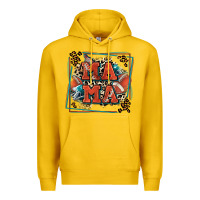 Lemon American football mama with leopard Premium Hoodie - Zillion Design Studio