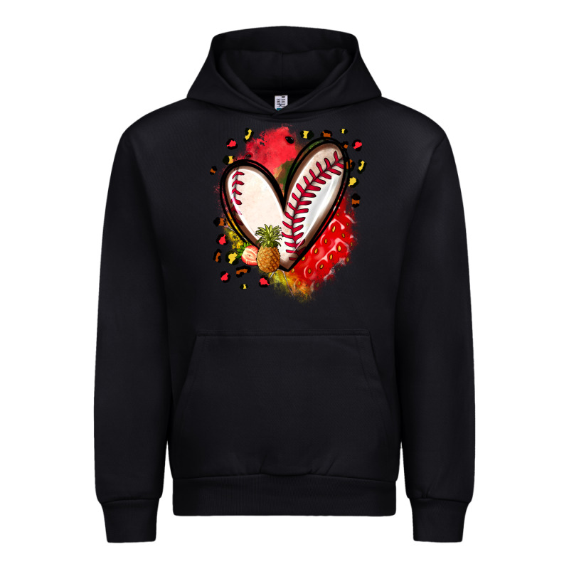 Fruits And Baseball Heart Urban Hoodie by Zillion Design Studio | Teevron