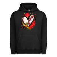 Pigment Black fruits and baseball heart Urban Hoodie - Zillion Design Studio