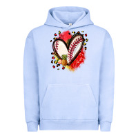 Pigment Grape Ice fruits and baseball heart Urban Hoodie - Zillion Design Studio