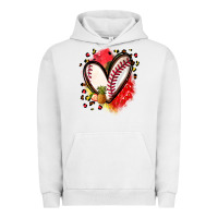 Pigment Lunar Rock fruits and baseball heart Urban Hoodie - Zillion Design Studio