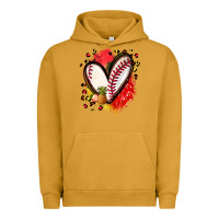 Pigment Peanut Butter fruits and baseball heart Urban Hoodie - Zillion Design Studio