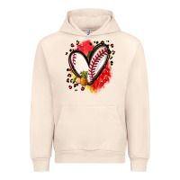 Sandshell fruits and baseball heart Urban Hoodie - Zillion Design Studio
