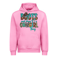 Fuchsia Pink boots and bling its a cowgirl thing Urban Hoodie - texasbilliewilder