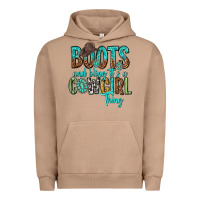 Pigment Burro boots and bling its a cowgirl thing Urban Hoodie - texasbilliewilder